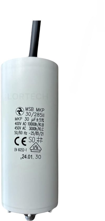 Condensator Motor - Startcondensator - Motor Reparatie - Gemaakt in Europa - 30µF 450V - Niet van toepassing