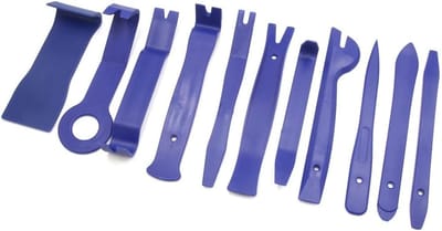 Demontage Gereedschapset - Interieur Tools - Auto Reparatie - 11 Delig Set - Tot 21 cm - Blauw