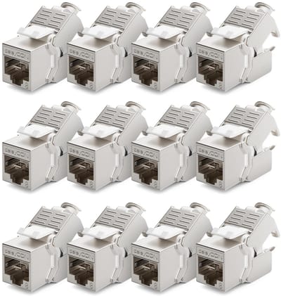CAT 8 Keystone Jack Module STP RJ45 Netwerkconnector voor Patchpaneel en Keystone Houder 40 Gbps