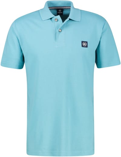 LERROS Mannelijk poloshirt met een structuur die stevig aanvoelt, in grote maten , Maat: 3XL , Kleur: REEF BLUE , 100% katoen