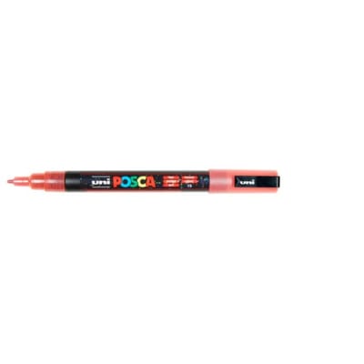 Posca marker met conische punt glitter schrijfdikte fijn rood