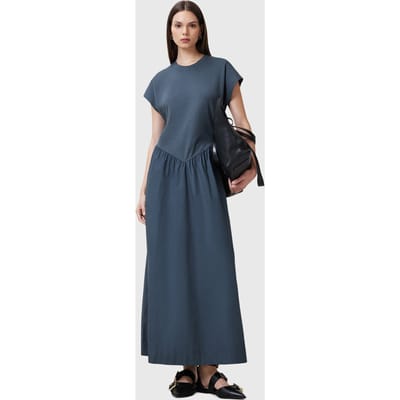 AllSaints Frankie Dress Oyster Blue Taglia: 8 | Maxi abiti Outlet | Donna | Blu