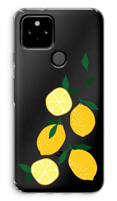 Case Company® - Hoesje geschikt voor Google Pixel 5 hoesje - You're my lemon - Soft Cover Telefoonhoesje - Bescherming aan alle Kanten en Schermrand