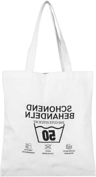 Cadeau voor 60e of 50e verjaardag vrouw, katoenen tas met verjaardagsthema en persoonlijke boodschap