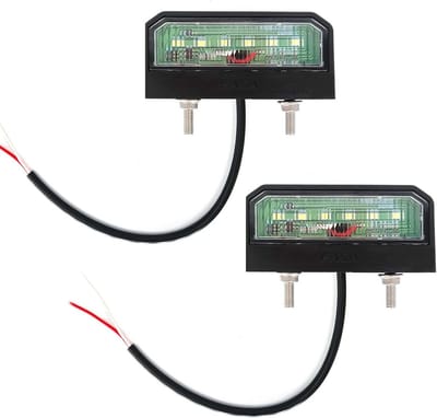 LED Kentekenplaatverlichting (2 stuks) - Universeel voor Auto, Vrachtwagen, Aanhangwagen - E-keurmerk, 12V/24V