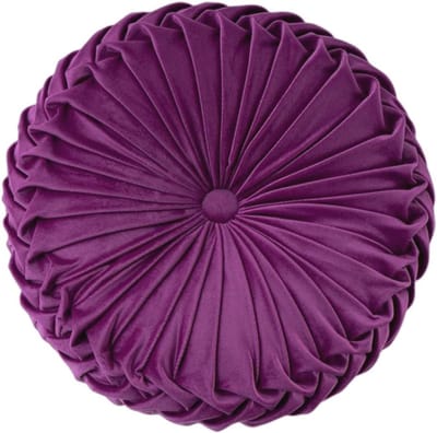 Fluwelen Kussen voor Slaapbank - Decoratief Kussen in Fuchsia (38 cm)