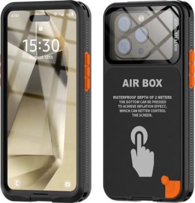 Mode Onderwater Fotografie Telefoonhoes met Touchscreen – Geschikt voor iPhone 15 Pro, IP68 Waterdicht, Beschermhoes voor Foto's en Video's