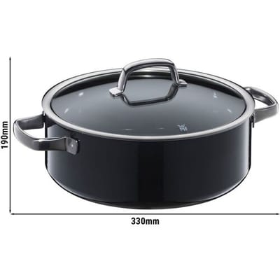 WMF Fusiontec Mineral - Braadpan - Ø 280mm - inclusief glazen deksel - Zwart