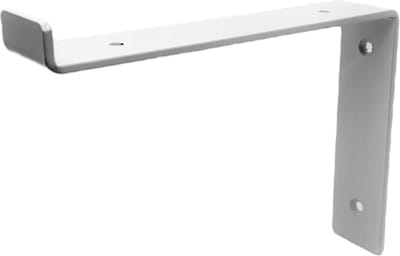 Maison DAM 1x Plankdrager L vorm down - Wandsteun – 30cm – Wit - incl. bevestigingsmateriaal + schroefbit