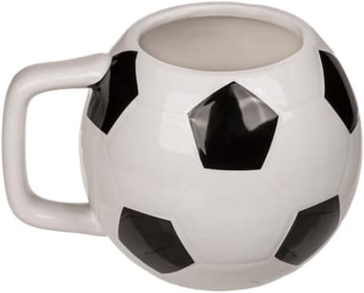 Mok in voetbalvorm - 12 x 9 cm - Voor thee en koffie