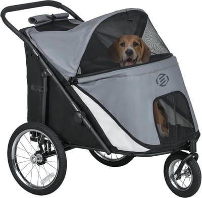 Equivera Hondenbuggy - Honden Buggy - Hondenbuggy's - Hondenbuggy All Terrain - Hondenbuggy Comfort - Hondenwagen - Kinderwagen voor Hond - Kinderwagen voor Honden