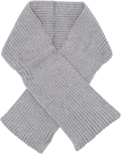 Puck Knit Sjaal - Light Grey Melange