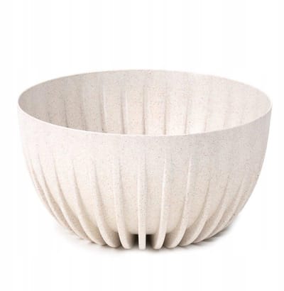 Misa MIRA ECO hout Beige Ø23,6cm - Stijlvolle en duurzame bloempot