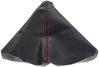Dailygoods - Auto Versnellingspook Cover - PU Lederen Pookknop Tas - Zwart met Rood - Universele Pookknop Handvat Protector - Geschikt voor de meeste...