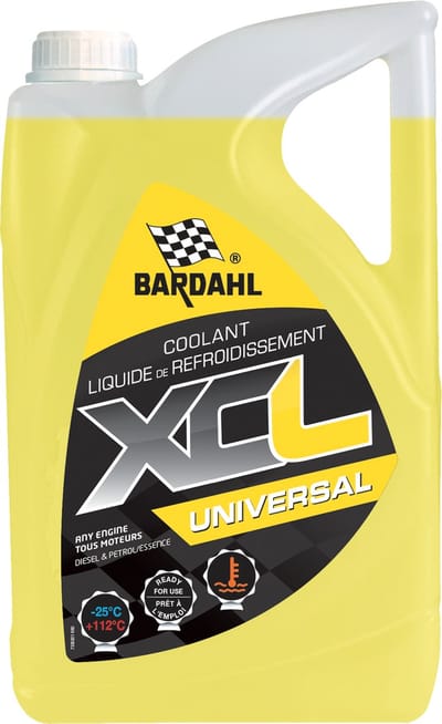 Bardahl Koelvloeistof Universeel Geel -25°C Gebruiksklaar - 5L
