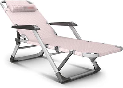 Opvouwbare loungestoel - Verstelbare fauteuil - Comfortabel rusten - Met massagearmleuningen - 178 cm lengte - Antraciet