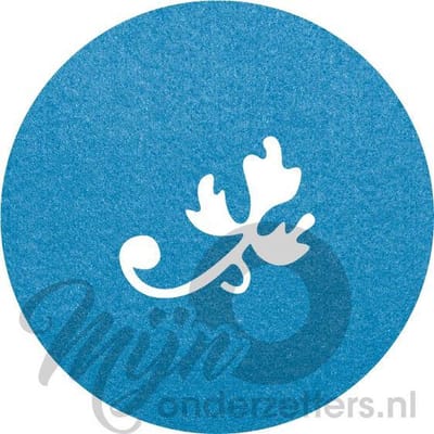 Design shapes 1 vilt onderzetters - Lichtblauw - 6 stuks - 10 x 10 cm - Tafeldecoratie - Glas onderzetter - Cadeau - Woondecoratie - Tafelbescherming - Onderzetters voor glazen - Keukenbenodigdheden - Woonaccessoires - Tafelaccessoires