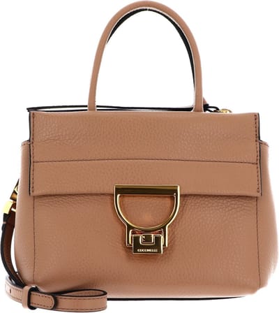 COCCINELLE Leren Handtas Schoudertas Arlettis Handbag Skin Lichtbruin