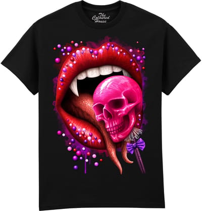 Vampier Mond Lolly Deadly Sweet The Coloured House T-shirt M