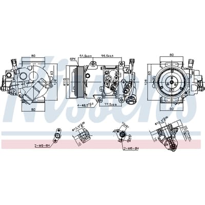 Compressor airconditioning NISSENS 890809