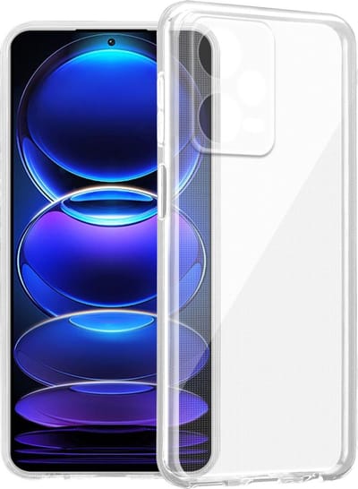 Cadorabo Hoesje geschikt voor Redmi Note 12 Pro Plus 5G in VOLLEDIG TRANSPARANT - Beschermhoes gemaakt van flexibel TPU Silicone Case Cover