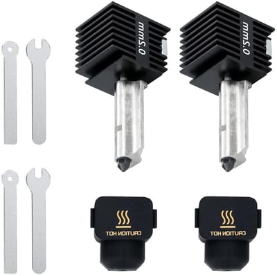 Hotend kit voor 3D-printer met siliconen sok, 2 stuks, geschikt voor A1/A1 Mini, verbeterde printkwaliteit en hittebestendigheid
