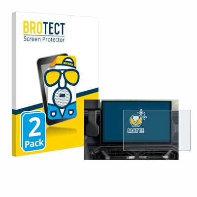 BROTECT - Screenprotector voor Dacia Duster Infotainment System (2024) - Folie Beschermfolie matte 2 Stuks