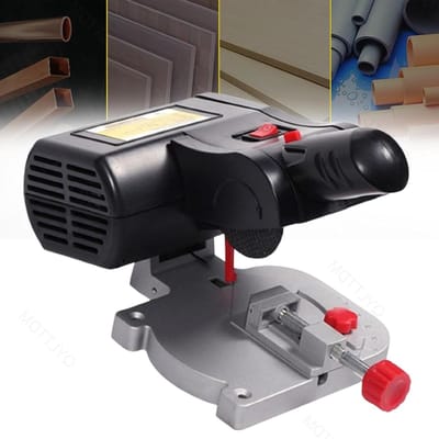 Mini Tafelzaag - Hobby Zaag - Precisie Zagen - Verstelbare Hoek - 90W - Grijs