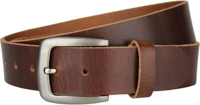 Fana Belts Heren Riem Bruin - Taillemaat 100 - Buffelleer - Luxe Riemen - Cadeau Mannen - Brede Riem