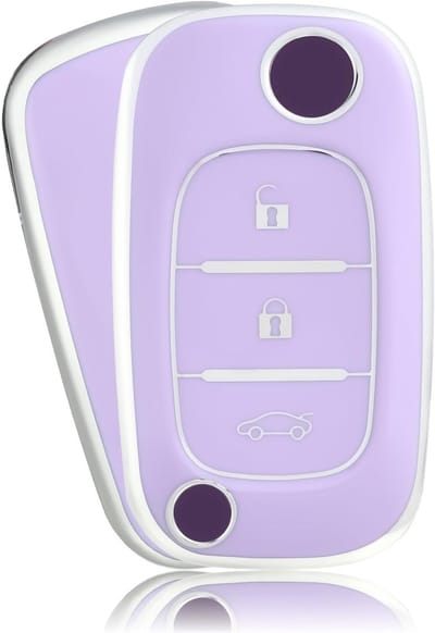 Sleutelhanger voor Auto Sleutelhoes met 3 Knoppen, Compatibel met Renault Modellen zoals Clio, Twingo en Megane, Ideaal als Sleutelbeschermer en Accessoire