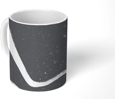 Mok - Koffiemok - Lijn - Minimalisme - Design - Mokken - 350 ML - Beker - Koffiemokken - Theemok