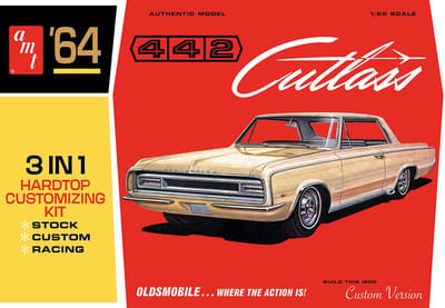 AMT Modelbouwpakket Auto - 1066 1964 Oldsmobile Cutlass 442 Hardtop - Amerikaanse Auto Plastic - 1:25 - Modelbouw