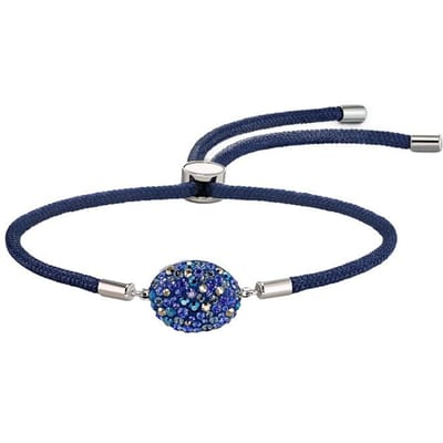 Swarovski Ovaal Gevlochten Power Roestvrij Staal Armband Damesarmband Blauw 5568270 Box (Random Color) blue