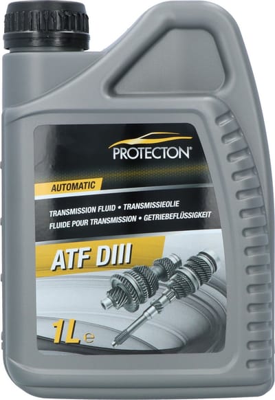 Protecton Transmissieolie - ATF DIII – Mineraal - voor automatische versnellingsbakken & stuurbekrachtingsystemen – Voor personenwagens & vrachtwagens - 1 Liter