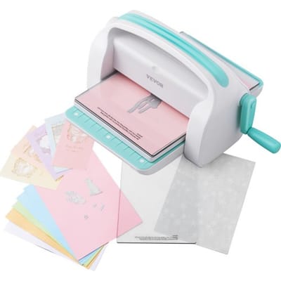 VEVOR Stans- en Embossingmachine Scrapbooking Embossingmachine 226 mm Openingsmaat, My Life Handmade Starterset, Handmatige Embossingmachineset DIY knutselkaarten, uitnodigingen, huisdecoratie etc.