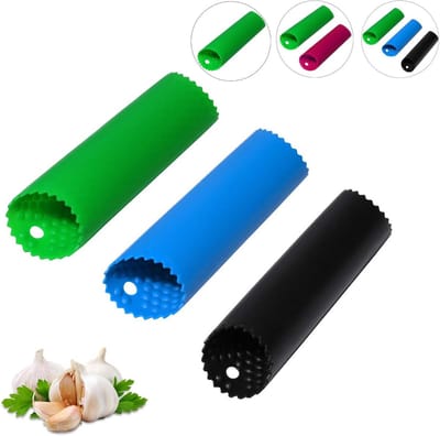 Zachte Siliconen Knoflook Peeler - Knoflookschillers en Groenteschillers in 3 Kleuren