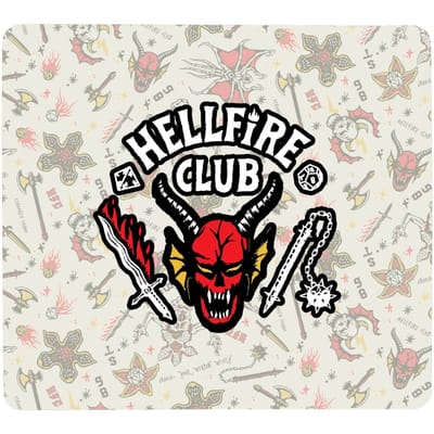 Stranger Things Hellfire Club Icons Gaming Mouse Mat - Small