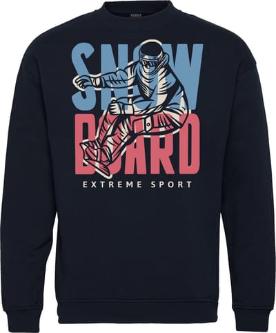 Sweater Snowboard Extreme Sport | Apres Ski Verkleedkleren | Fout Skipak | Apres Ski Outfit | Navy | maat 104/116