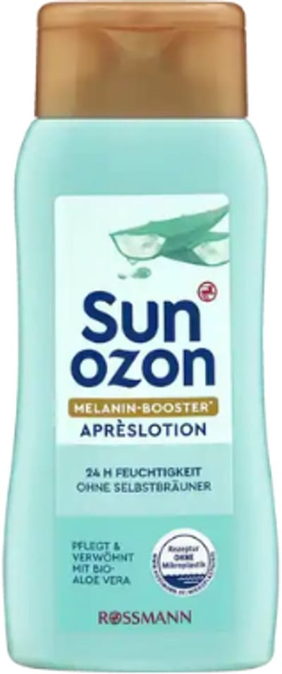 Sunozon Aftersun Lotion - Melanine Booster | 1x 200ml - 24 uur Hydratatie - Zonder Zelfbruiner | Met tanositol voor stimulatie natuurlijke bruining