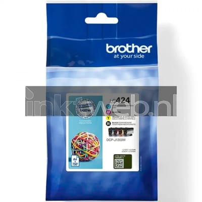 Brother LC-424VAL - Originele Cartridge - Standaard formaat - Zwart, Cyaan, Magenta, Geel
