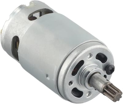 DC Motor - Micro Motor - Mini Zaag - 8 Tanden - 18 Volt - Zilver