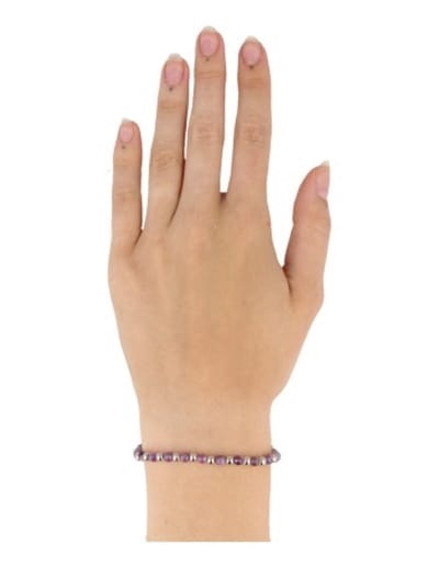 Amethist Ibiza love armband