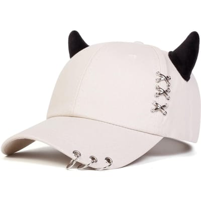 Unisex Xxx IJzeren Ring Stierenhoorn Persoonlijkheid Baseballpetten Lente Herfst Buiten Verstelbaar Casual Petten Zonbescherming Pet