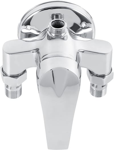 Allecto - Mengkraan voor Badkamer - Koper en Kunststof - Hot Cold Water Mixer Valve - Stijlvol ontwerp - Duurzaam - Geschikt voor elke badkamer - M...