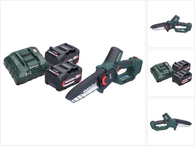 Metabo MS 18 LTX 15 accu-houtzaag 18 V 15 cm 5 m/s + 2x accu 4,0 Ah + oplader