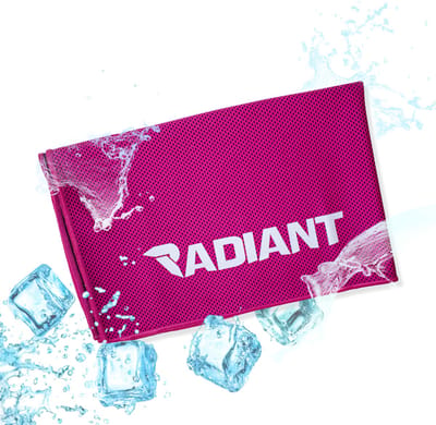 Radiant - Verkoelende handdoek 100×30 cm - Sneldrogend - Outdoor & Indoor Sporten - Reizen & Backpacken - Cooling Towel - roze
