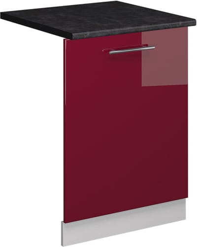 Vicco Fame-Line Vaatwasserfrontpaneel – 60 cm, WB Antraciet Bordeauxrode hoogglans