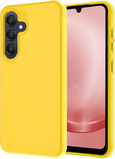 Hoesje - Geschikt voor Samsung Galaxy A26 - Sterk & Shockproof - Hoes Cover - Siliconen Case - Geel