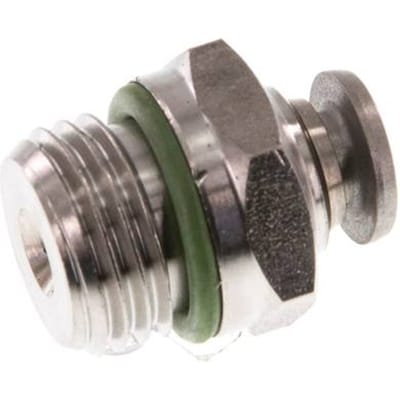 4mm x G1/4'' RVS Insteekfitting Buitendraad FKM - F27GS