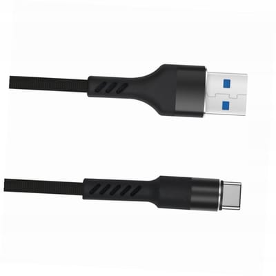 USB-C Kabel 1m Snel Laden Versterkt Wit voor Xiaomi 12T